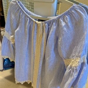 3/4 Sleeve Bohemian Top with Lace